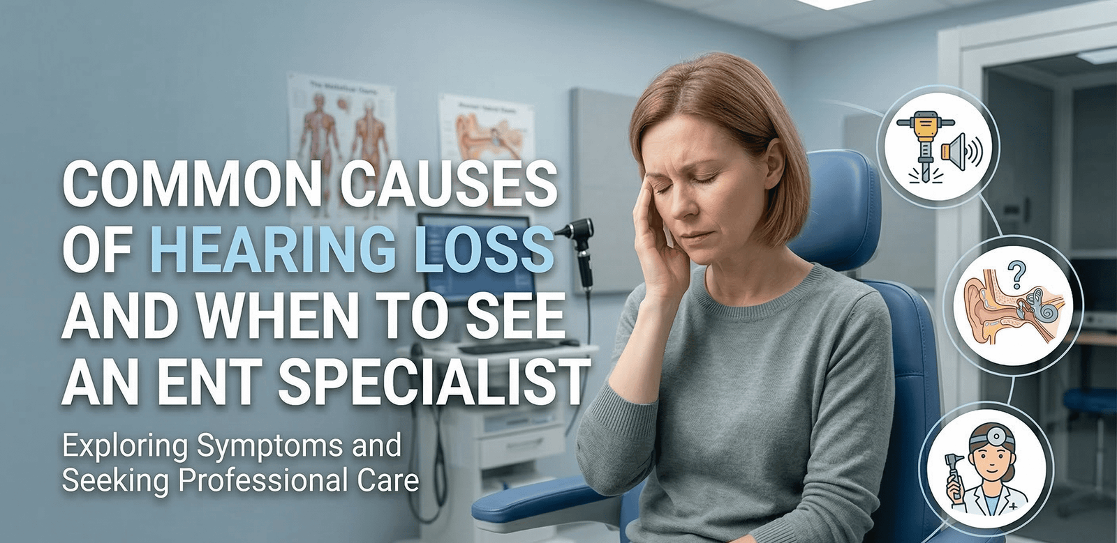 Common Causes of Hearing Loss, When to See an ENT Specialist